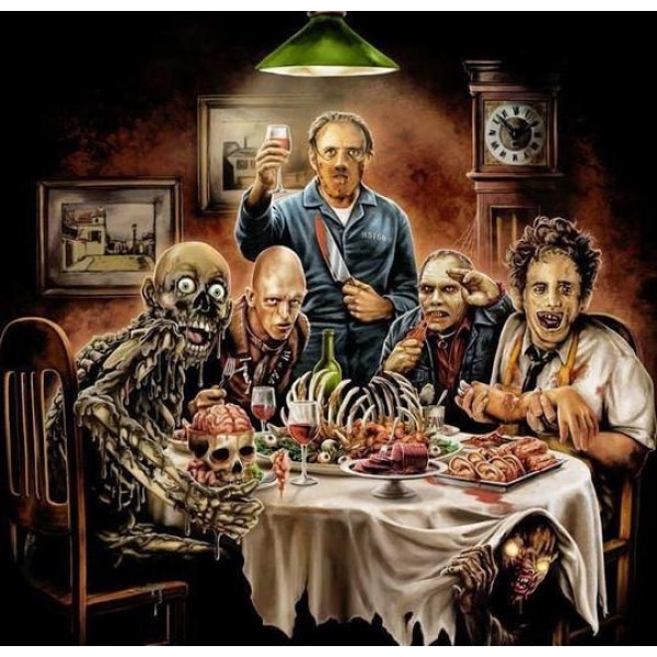 Horror Dining Table Painting By Numbers UK