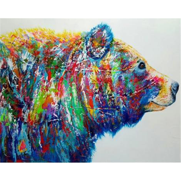 Watercolor bear Painting By Numbers UK