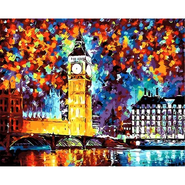 Bright night London Painting By Numbers UK
