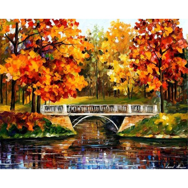 Beautiful autumn scenery Painting By Numbers UK