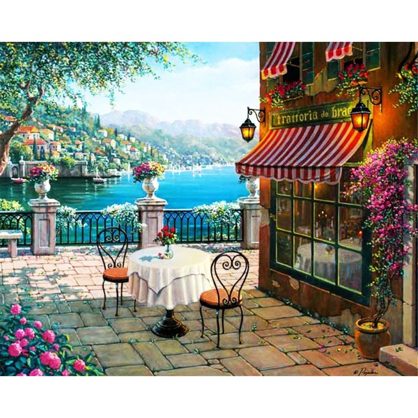Lakeside Restaurant Painting By Numbers UK