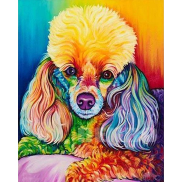 Watercolor pet dog Painting By Numbers UK