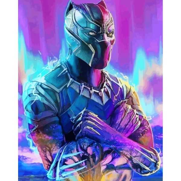 Black Panther- 40*50cm Painting By Numbers UK