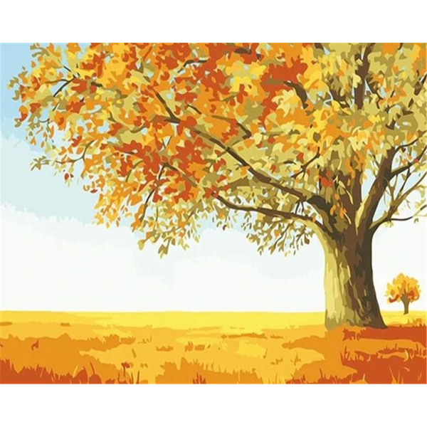 Big trees in autumn Painting By Numbers UK