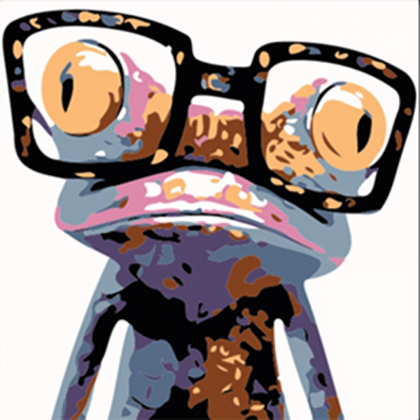 Glasses frog Painting By Numbers UK