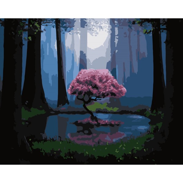 Tree In The Deep Forest Painting By Numbers UK
