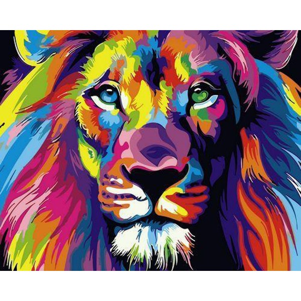 Animal Lion Painting By Numbers UK