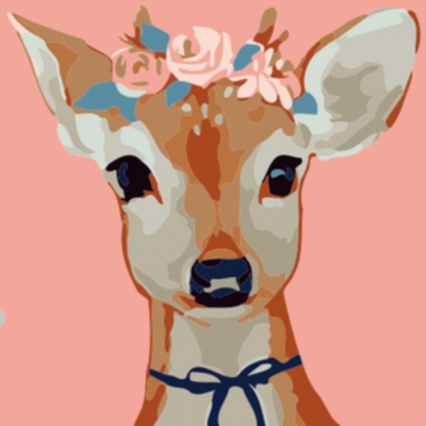 Rose Deer Painting By Numbers UK