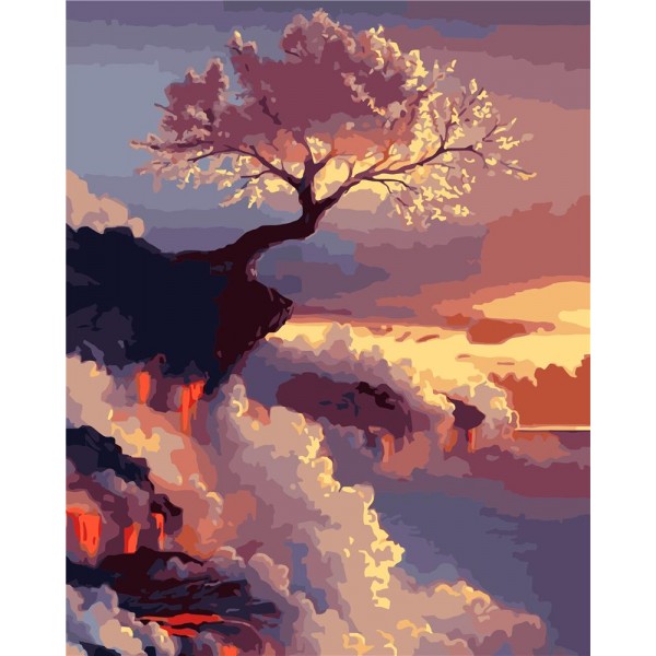 Cliffside Tree Painting By Numbers UK