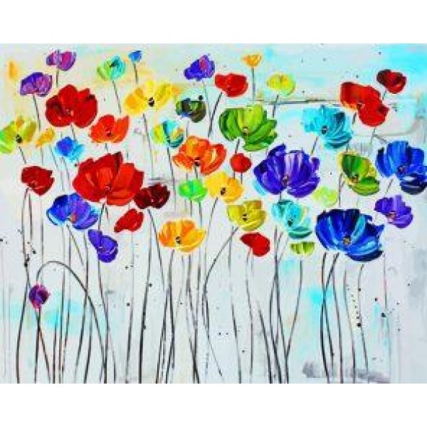 flower (40X50cm) Painting By Numbers UK