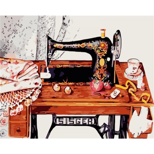 Sewing machine Painting By Numbers UK