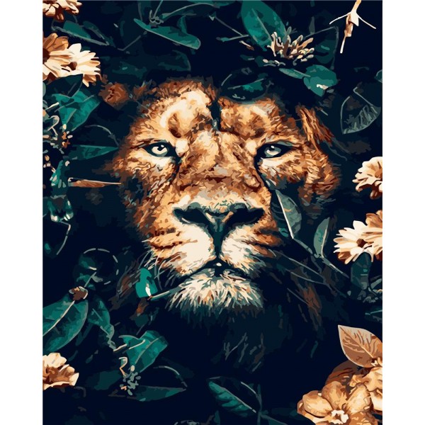 Lion Painting By Numbers UK