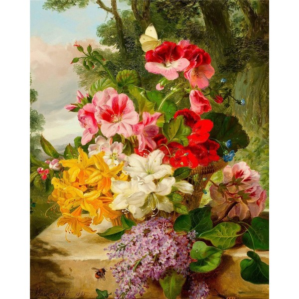 Beautiful flowers Painting By Numbers UK