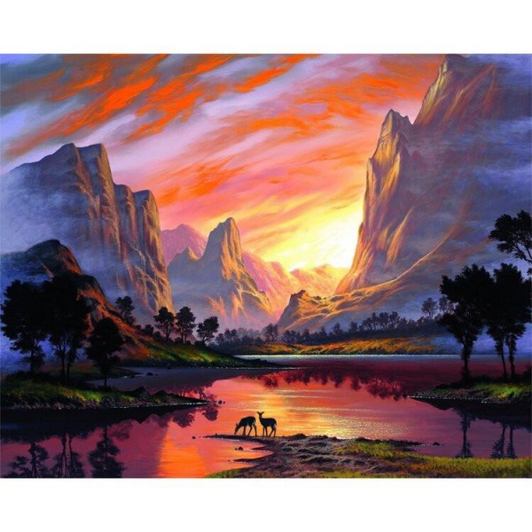 beautiful scenery (40X50cm) Painting By Numbers UK