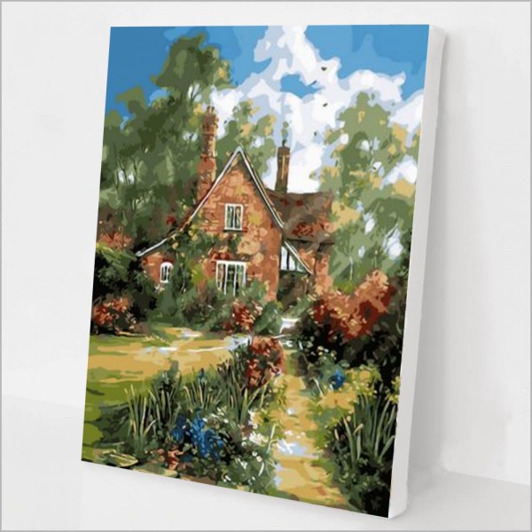 House with chimney Painting By Numbers UK