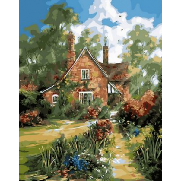 House with chimney Painting By Numbers UK