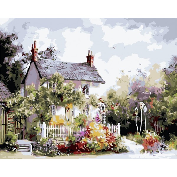House and garden Painting By Numbers UK