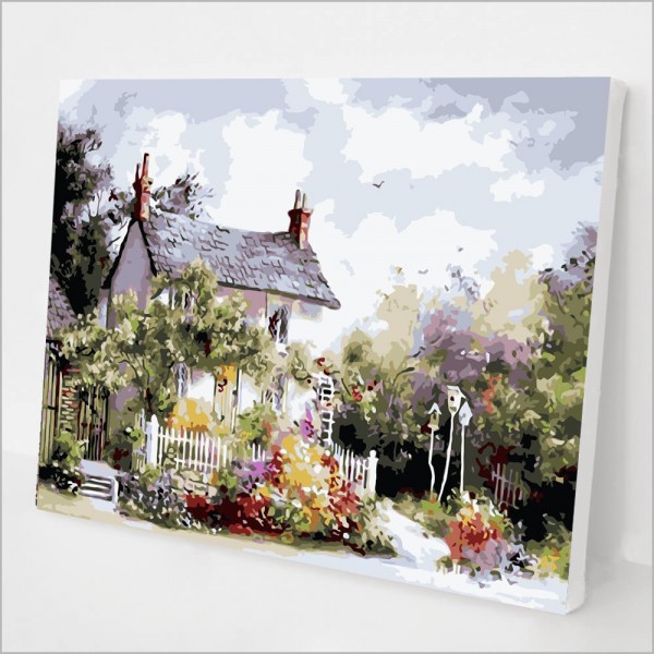 House and garden Painting By Numbers UK