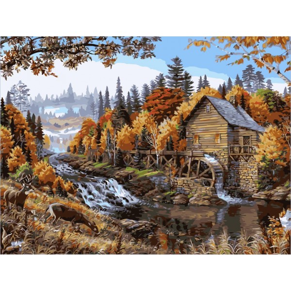 Autumn landscape Painting By Numbers UK