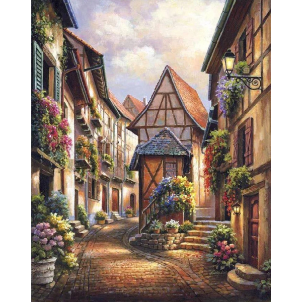 Charming street view Painting By Numbers UK