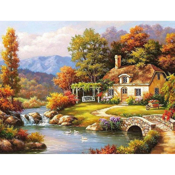 Lake house Painting By Numbers UK