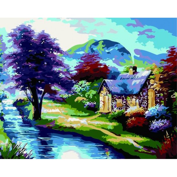 Landscape Cottage Painting By Numbers UK