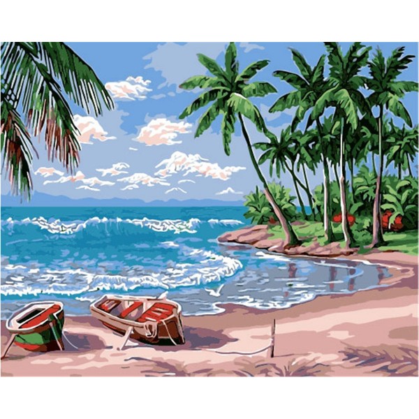 Holiday beach Painting By Numbers UK