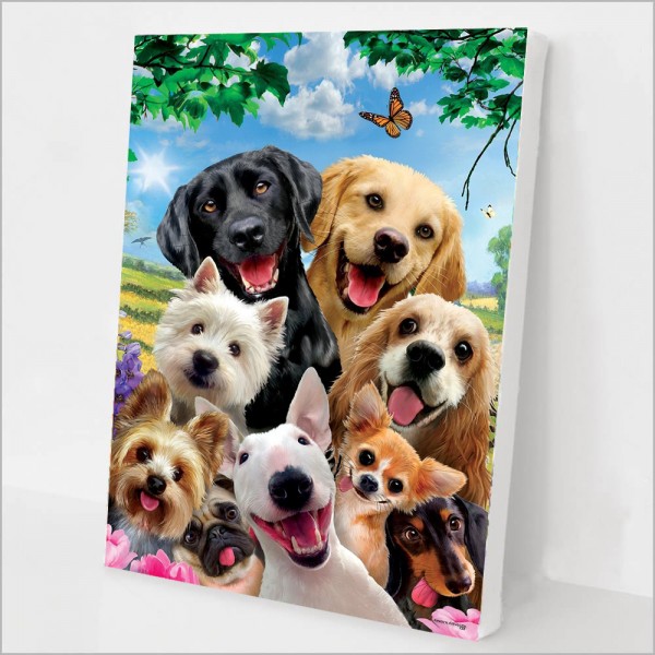 Dog family Painting By Numbers UK