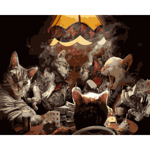 Cat party Painting By Numbers UK