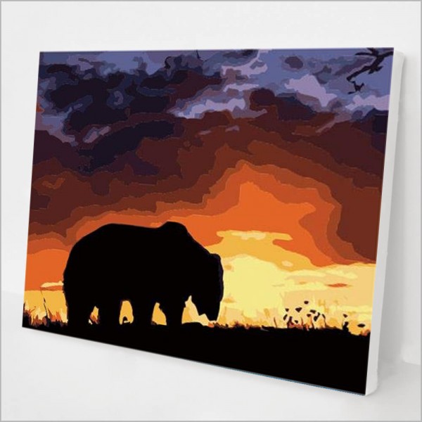 Running Elephant Painting By Numbers UK