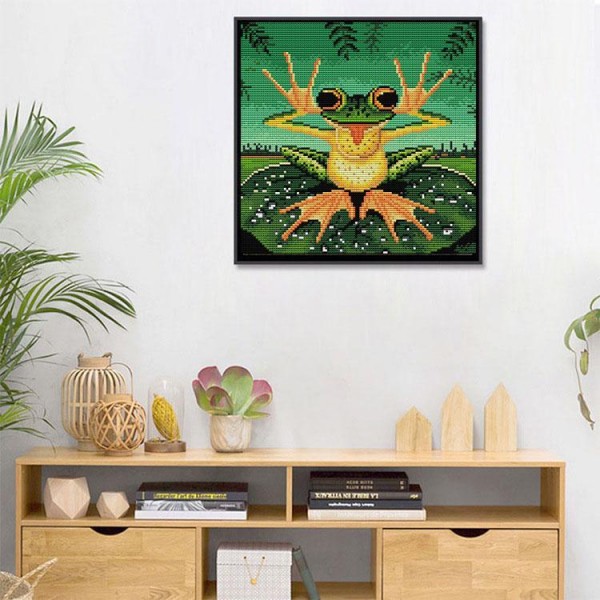 11ct Full cross stitch | frog（30x30cm） Painting By Numbers UK