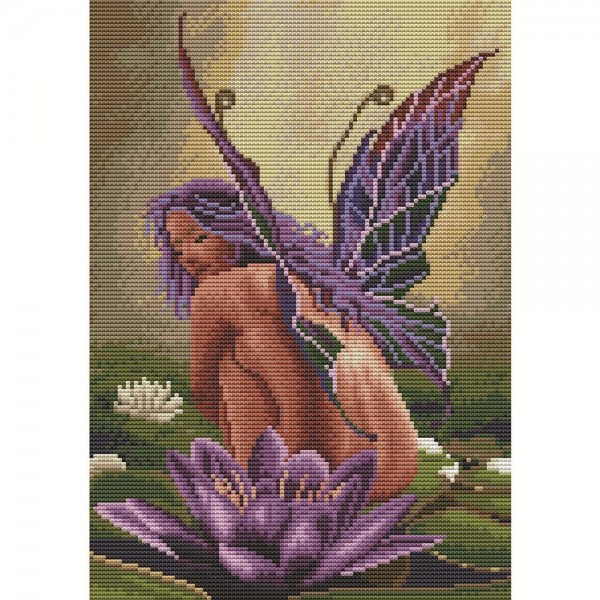 11ct Full cross stitch | Elves（30x40cm） Painting By Numbers UK