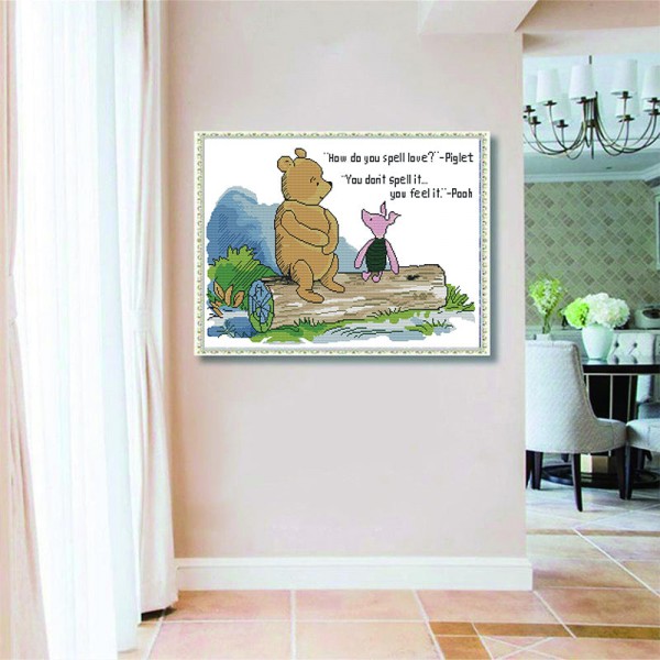11ct cross stitch | Winnie the Pooh（46x66cm） Painting By Numbers UK
