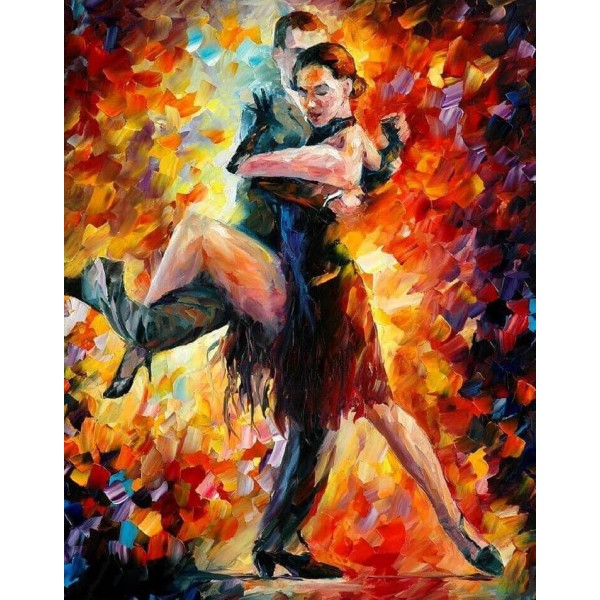 Abstract painting | Dancer (40X50cm) Painting By Numbers UK