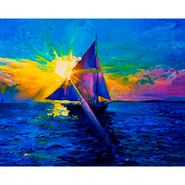 Sailboat-- 40*50cm Painting By Numbers UK