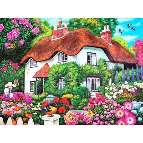 Scenery Cottage-- 40*50cm Painting By Numbers UK