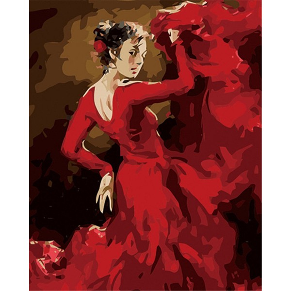 Glamorous woman dancing Painting By Numbers UK