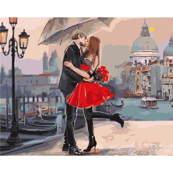 Couple kissing Painting By Numbers UK