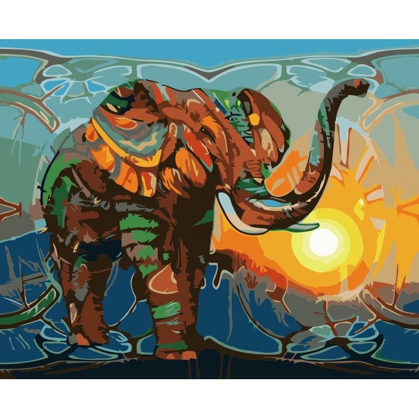  Animal Elephant Painting By Numbers UK