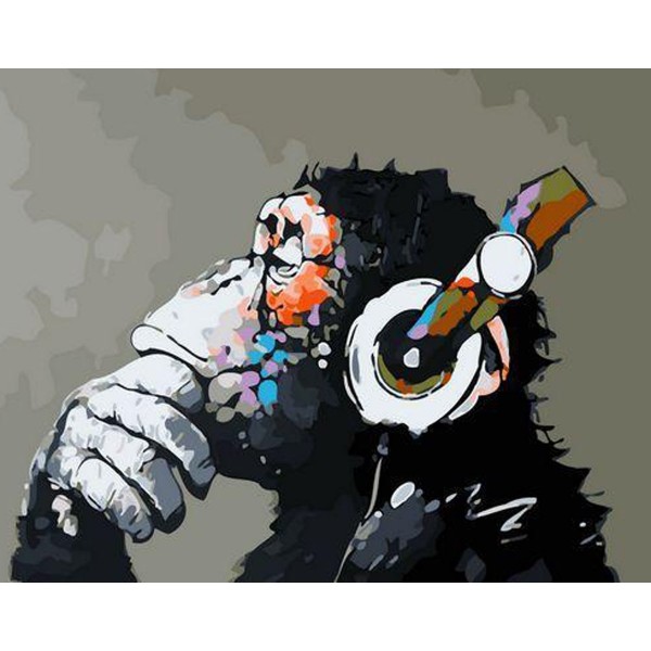 Animal Gorilla Painting By Numbers UK