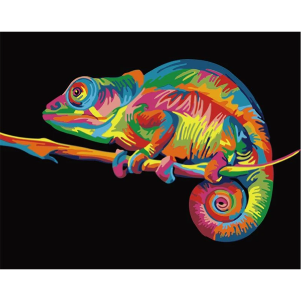 Animals chameleon Painting By Numbers UK