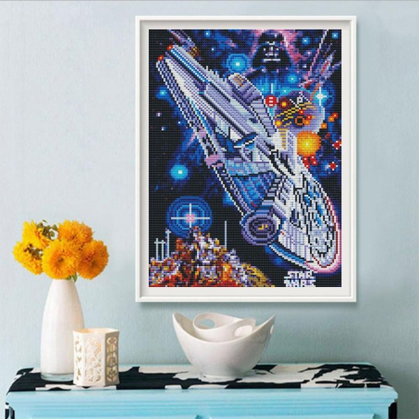 14ct Full cross stitch | Star wars（30x40cm） Painting By Numbers UK