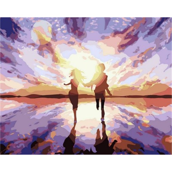 Holding hands towards happiness Painting By Numbers UK
