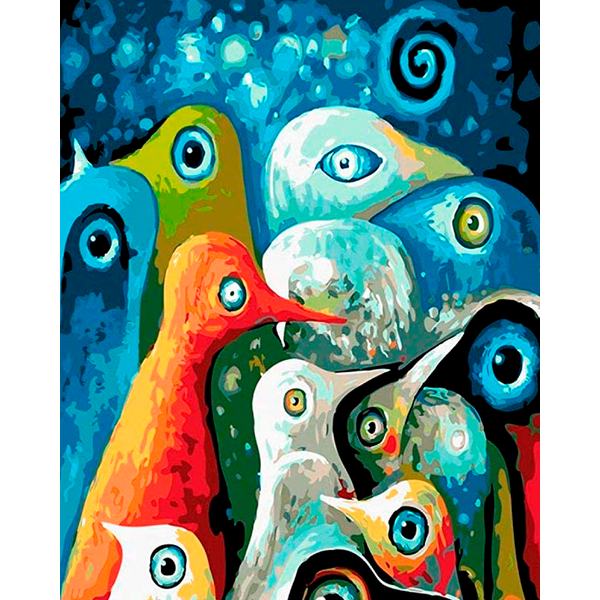 Abstract Bird-- 40*50cm Painting By Numbers UK