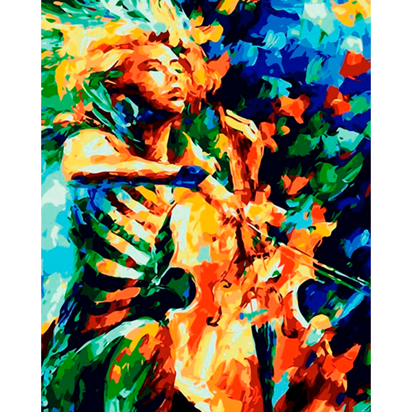 Abstract musician-- 40*50cm Painting By Numbers UK