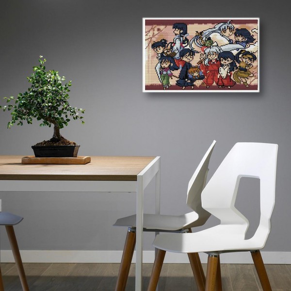 11ct Full cross stitch | Inuyasha（30x40cm） Painting By Numbers UK