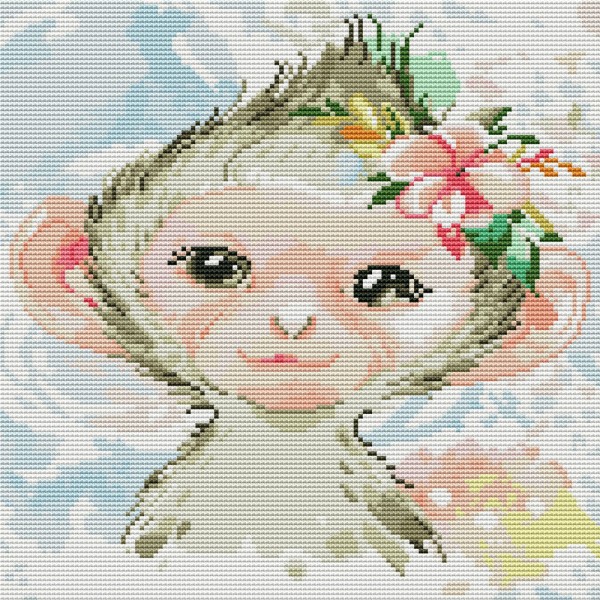 11ct Full cross stitch | Monkey（36x36cm） Painting By Numbers UK