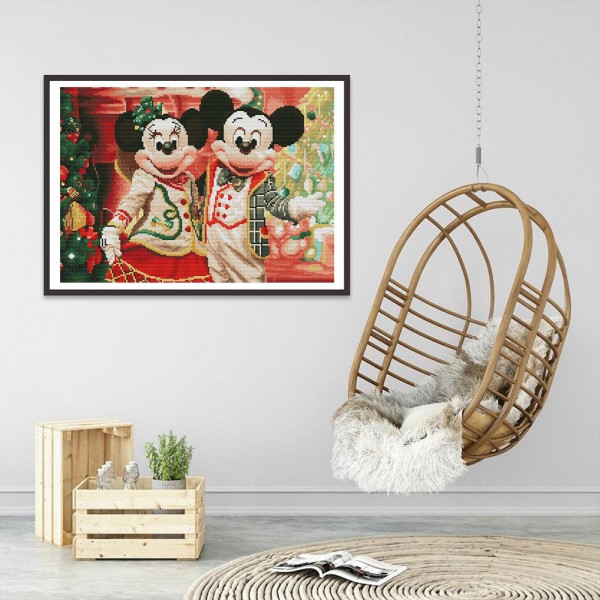 11ct cross stitch | Mickey Mouse（40x50cm） Painting By Numbers UK