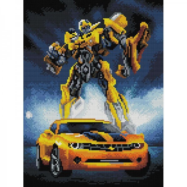 11ct Full cross stitch | Bumblebee（30x40cm） Painting By Numbers UK