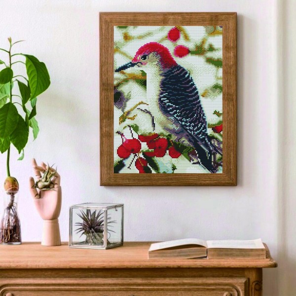 11ct Full cross stitch | Magpie（30x40cm） Painting By Numbers UK